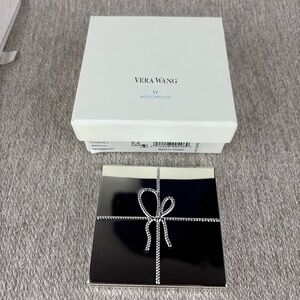 Vera Wang for Wedgewood Love Knots Twin Mirror Purse Compact silver tone metal